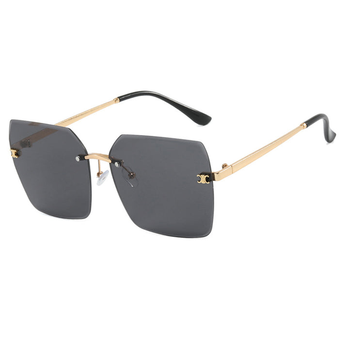 Damen quadratische Sonnenbrille im modernen Design mit filigranem Metallrahmen Karnz