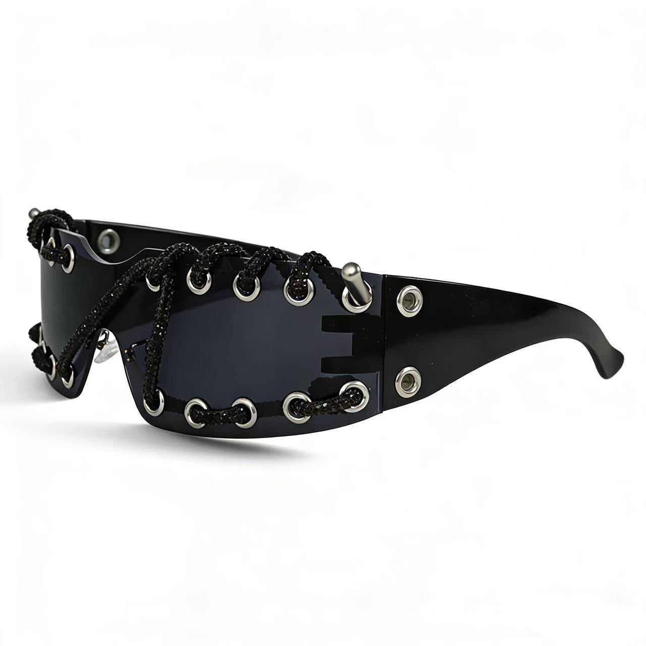 Damen Sonnenbrille mit einzigartigem Schnürdesign Karnz
