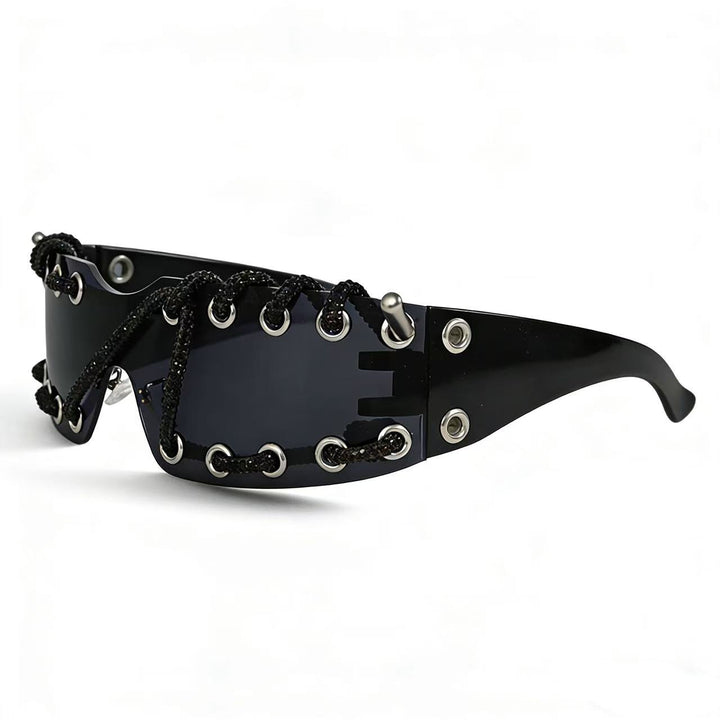 Damen Sonnenbrille mit einzigartigem Schnürdesign Karnz