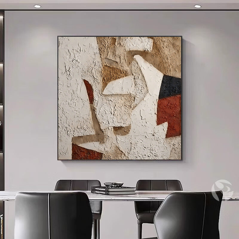 Texturiertes geometrisches Wandkunst