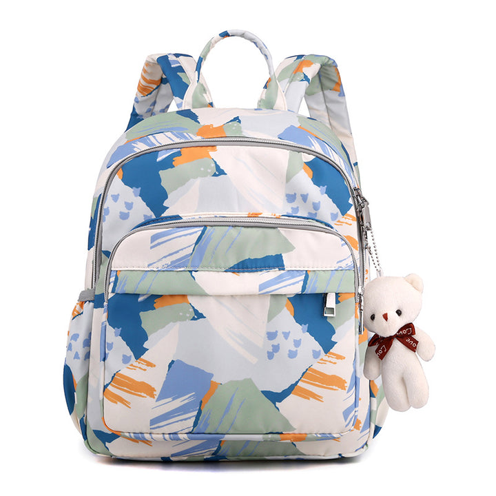 Blumenmuster Multi-Fach Rucksack Karnz