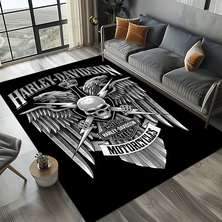 Harley Davidson Logo Bereich Teppich