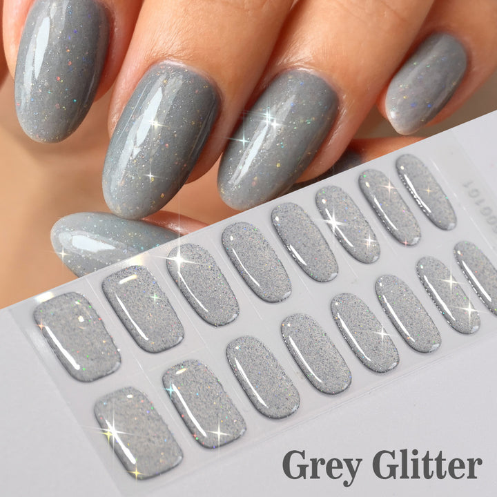 Glänzendes Glitter Press-On Nagel-Set