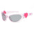 Damen modische Sonnenbrille mit herzförmigem Detail Karnz