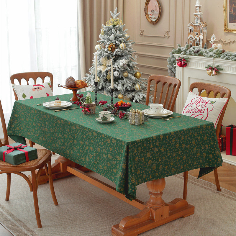 Festliches florales Drucktischdecken
