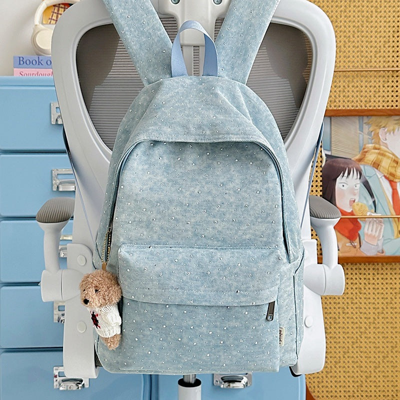 Lässiger leichter Rucksack mit gepunktetem Design Karnz