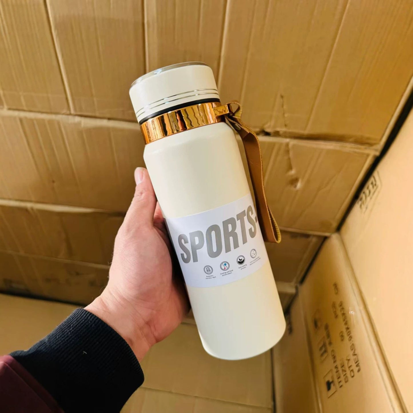 Unisex Sportliche Thermo-Trinkflasche Karnz