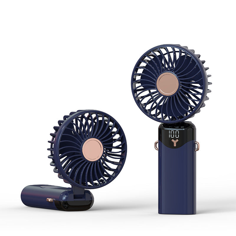 Tragbarer Mini Handventilator mit Digitalanzeige Karnz