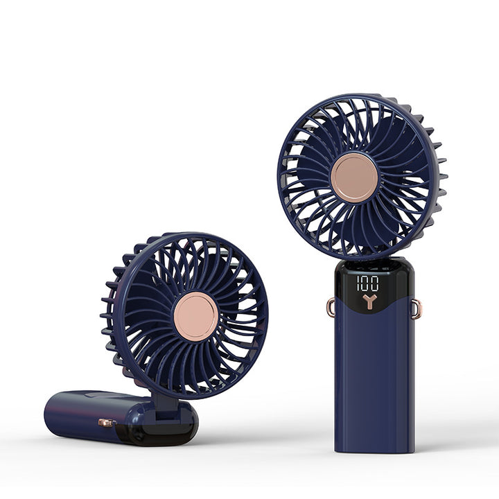 Tragbarer Mini Handventilator mit Digitalanzeige Karnz