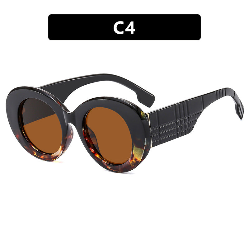 Damen extravagante Sonnenbrille mit kreativem Rahmendesign und schützendem UV-Filter Karnz
