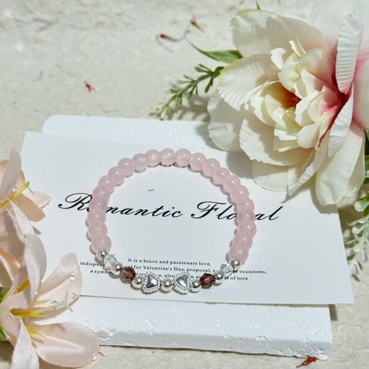 Romantisches Floral-Perlenarmband Karnz