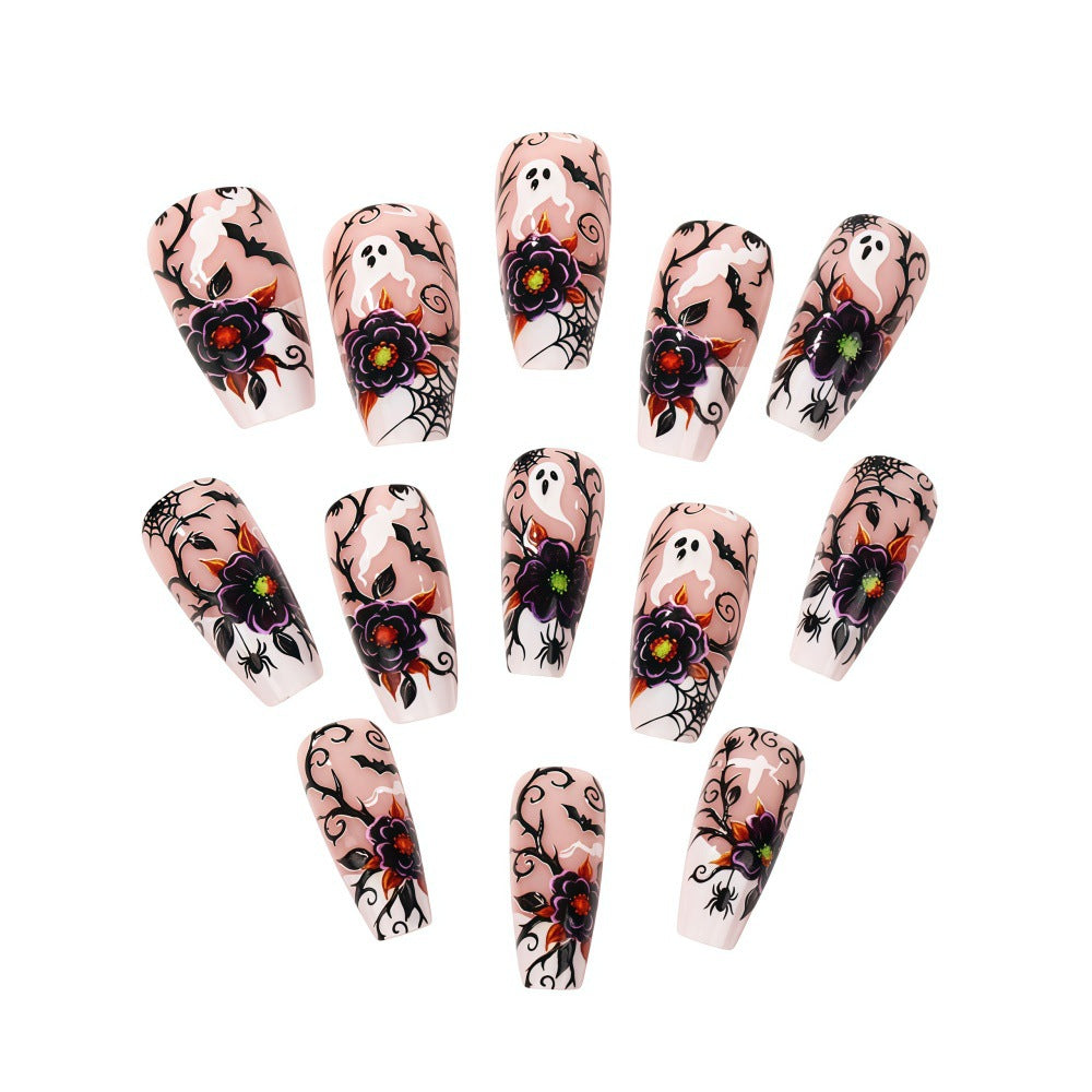 Kunstnägel mit originellem Halloween-Motiv Karnz