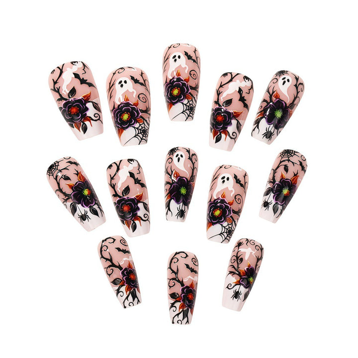 Kunstnägel mit originellem Halloween-Motiv Karnz