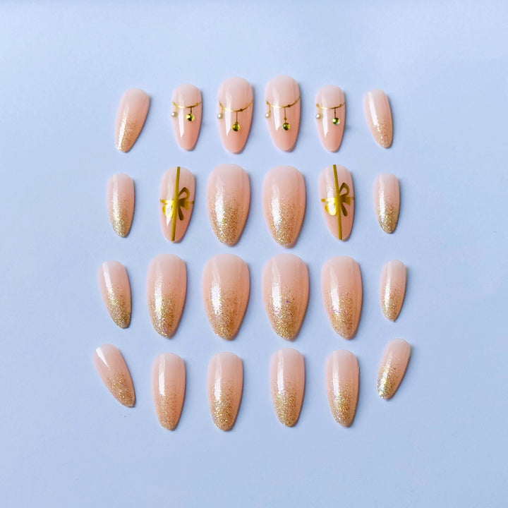 Nail Art Design Kit mit Perlen und Glitzer