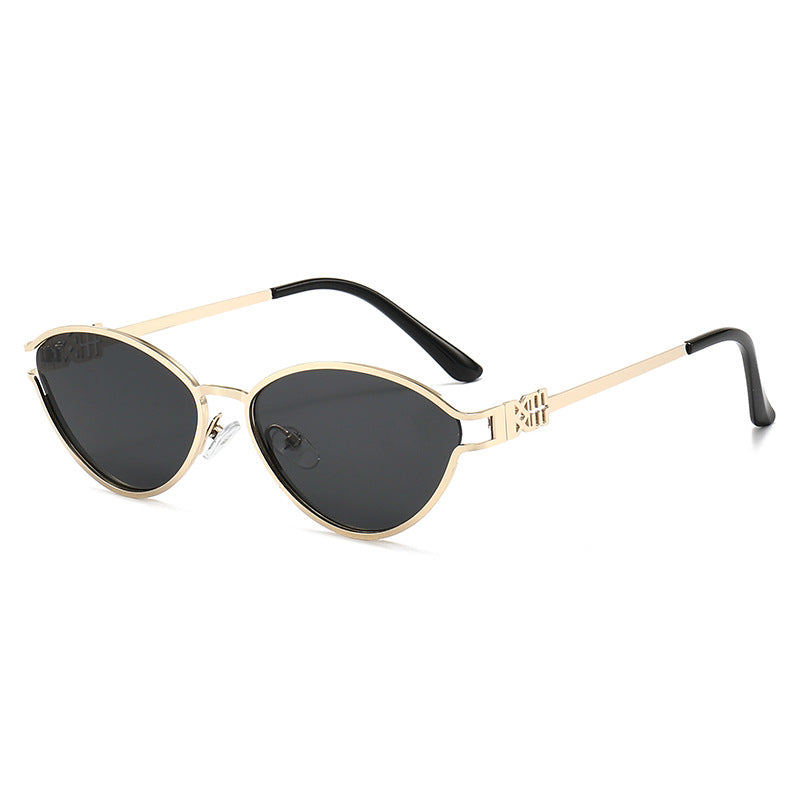 Elegante Winkelform Katzenaugen-Sonnenbrille