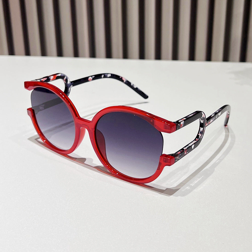Avant-Garde Zirkuläre Rahmen Sonnenbrille Karnz
