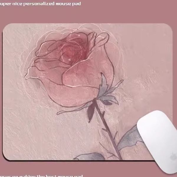 künstlerische Blumenmotiv Mauspad
