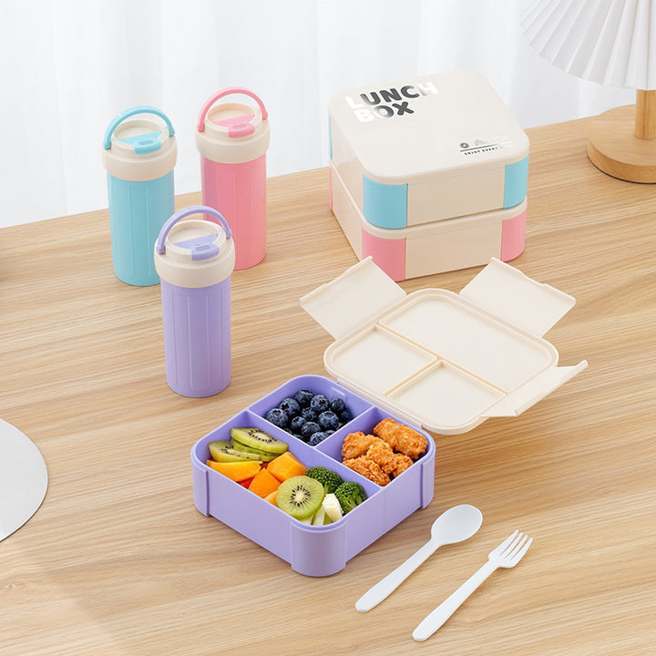 Isolierte Lunchbox-Set mit Wasserflasche