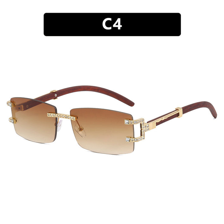 Damen exklusive Sonnenbrille im eleganten Design mit Strass-Akzenten Karnz