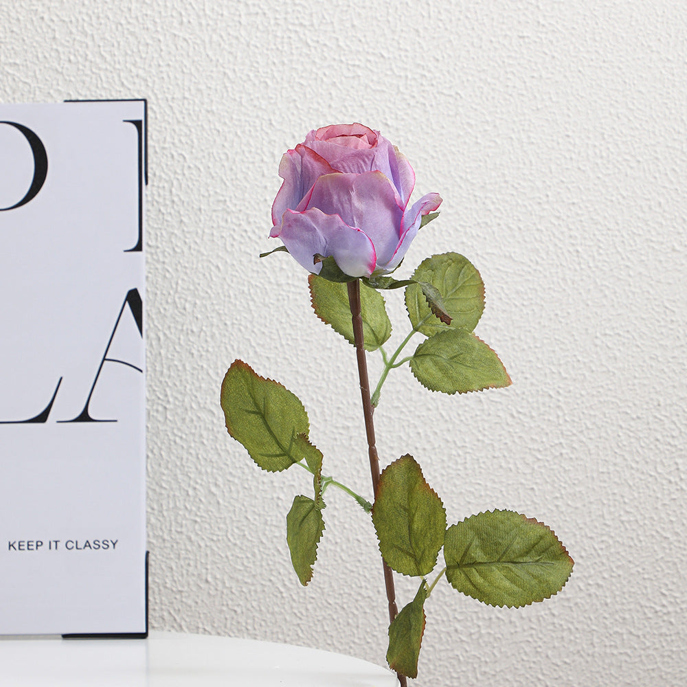 Künstliche Seidenrose mit filigranen Blüten Karnz
