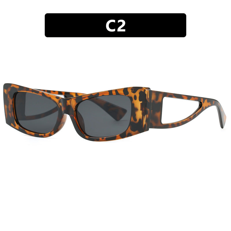 Damen trendige Sonnenbrille mit außergewöhnlichem Design und schützendem UV-Filter Karnz