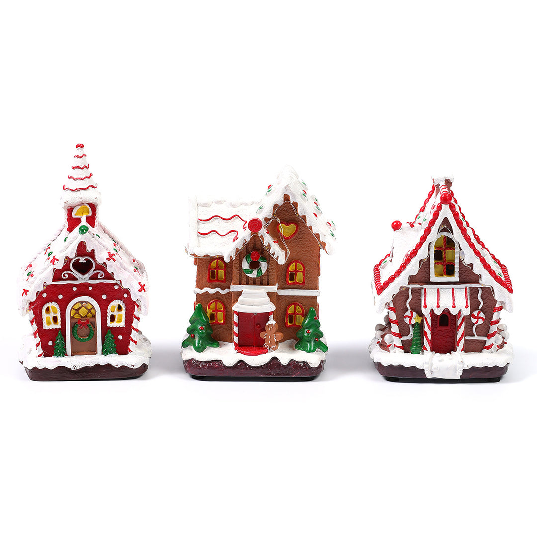 LED Leuchtendes Lebkuchenhaus Dekoration Karnz