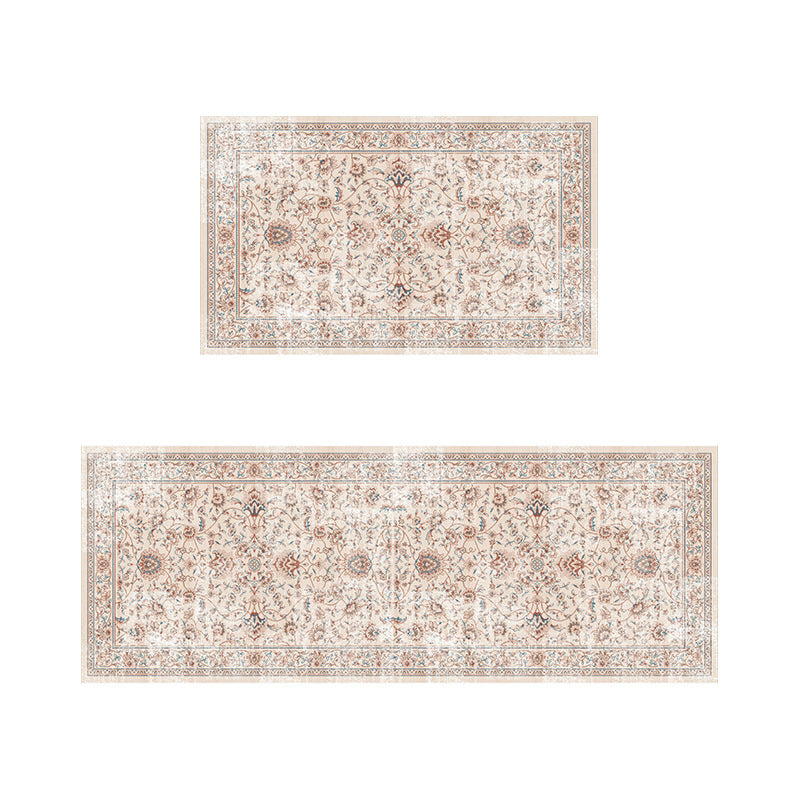 Vintage Floral Print Teppichset Karnz
