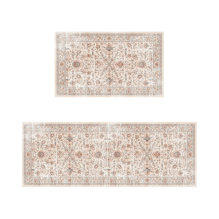 Vintage Floral Print Teppichset Karnz