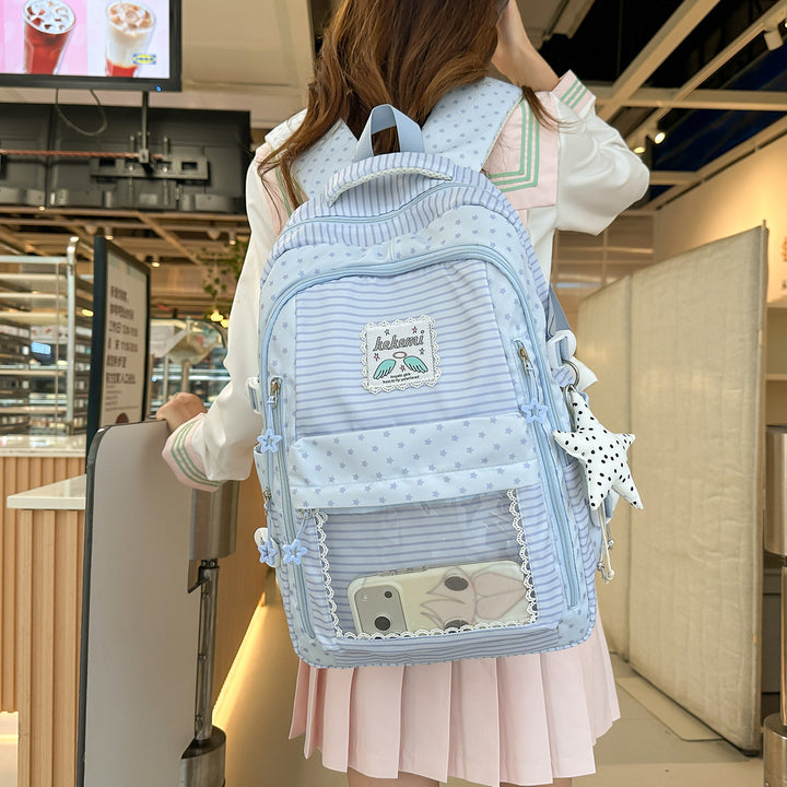 Niedlicher schulrucksack mit sternenmuster Karnz