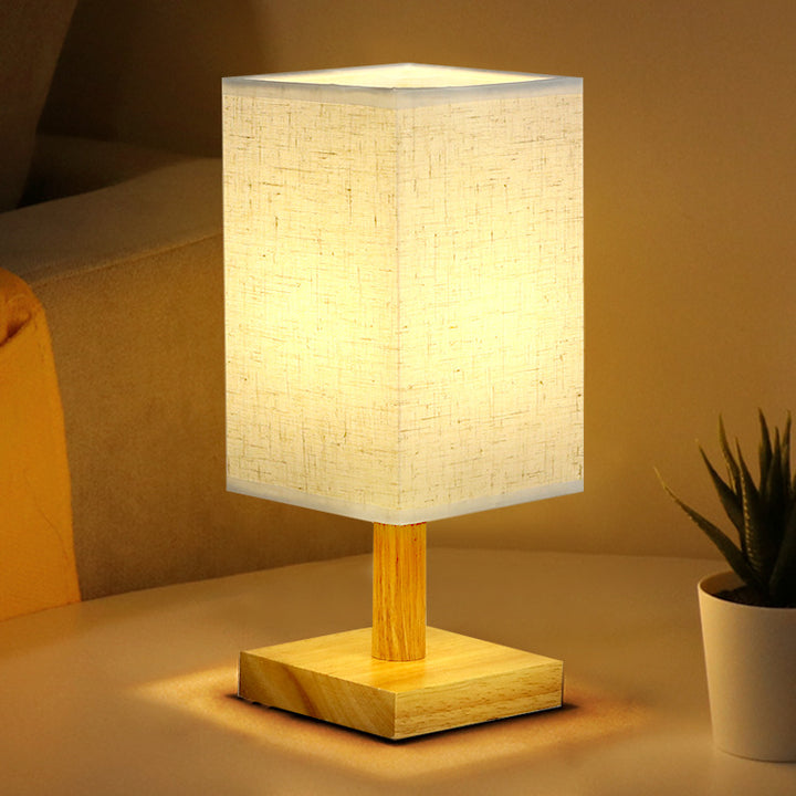 Minimalistische Stoff Tischlampe