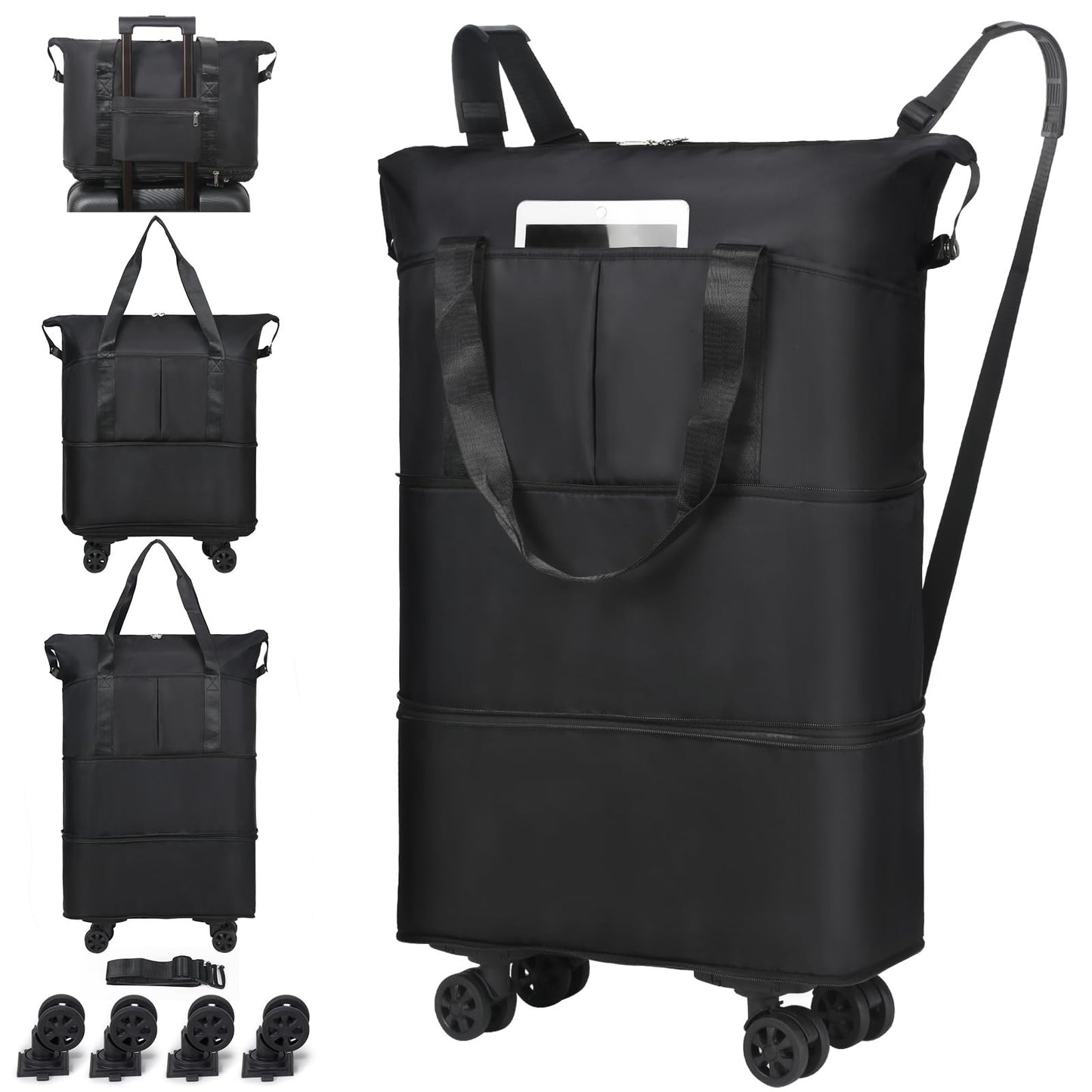 Damen Rollbare Einkaufstasche Karnz