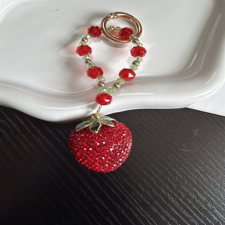 Erdbeer Charm Schlüsselanhänger Halter Karnz