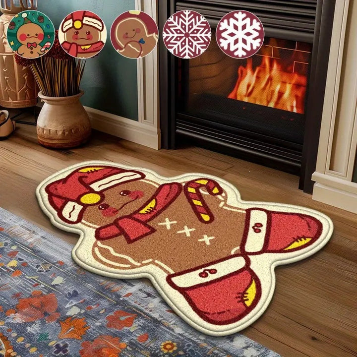 Weihnachtsbaumförmiger Teppich