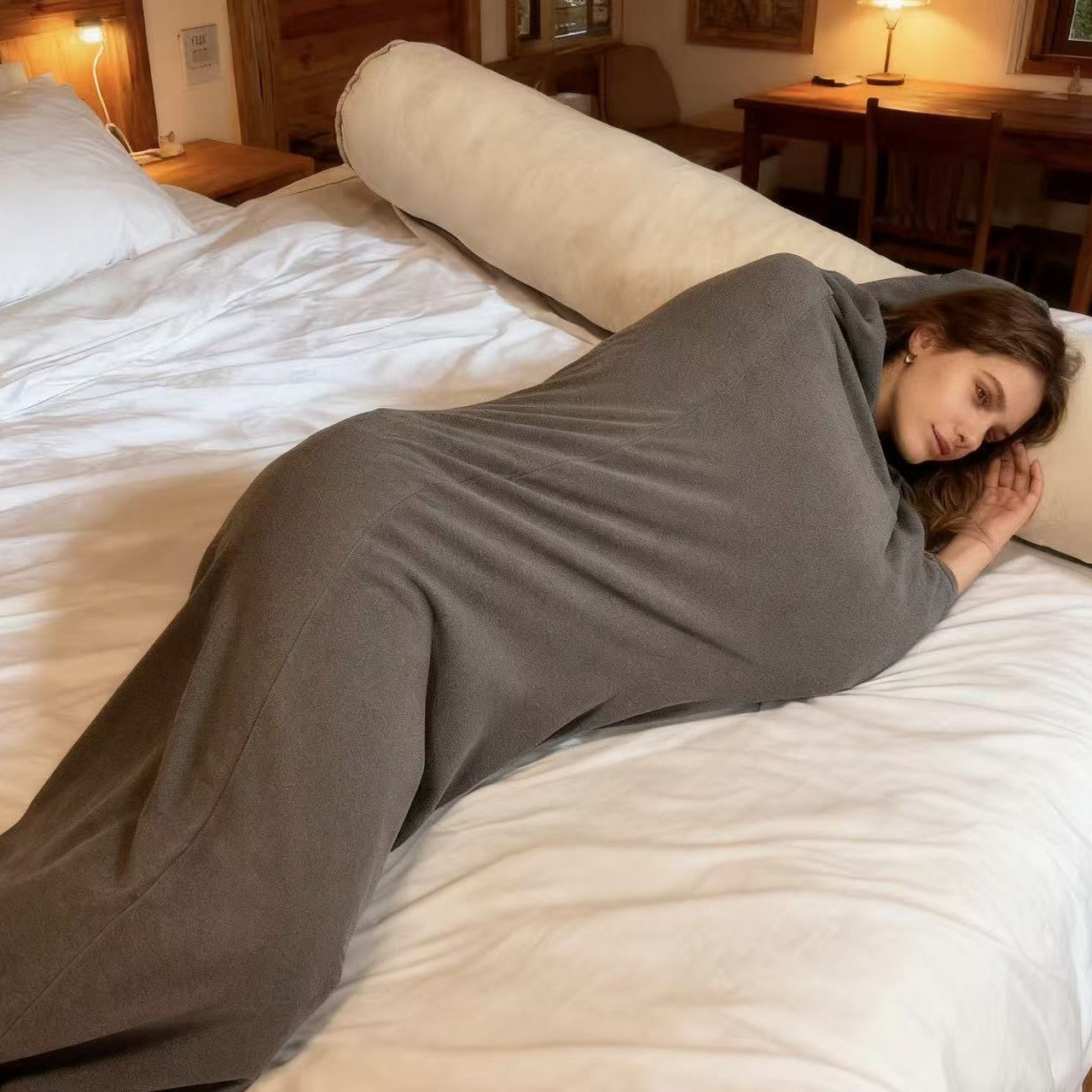 Damen gemütlicher Kapuzen-Schlafsack Karnz