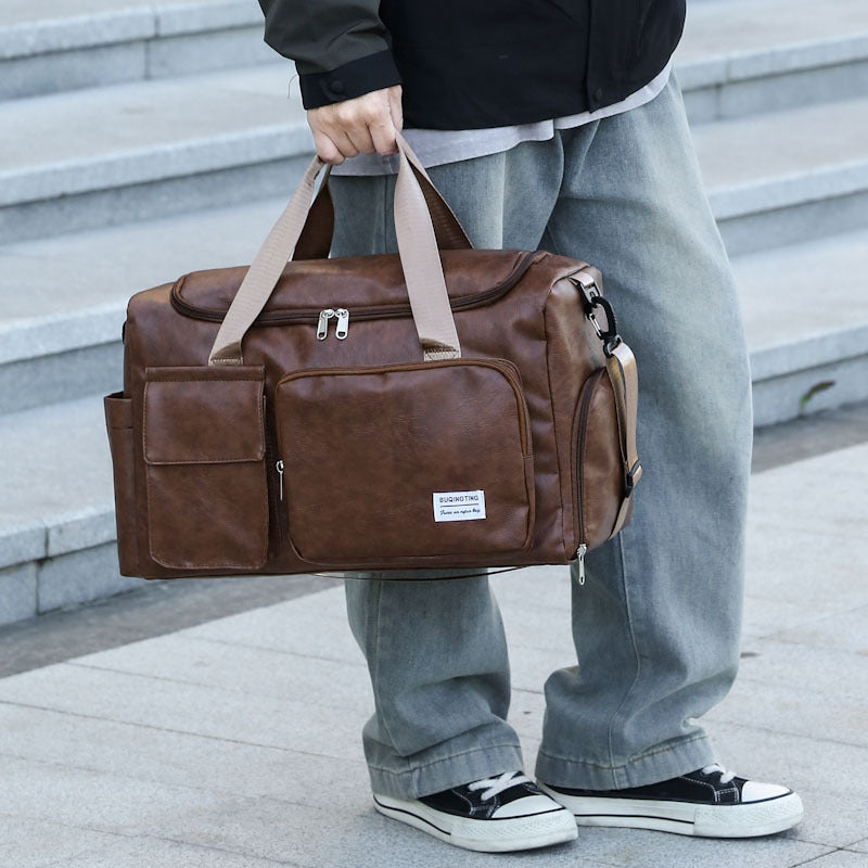 Haltbare Vintage-Leder-Reisetasche Karnz