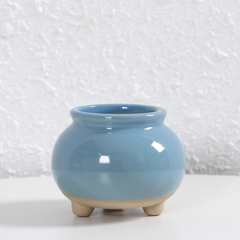 Zeitgenössische Kurvenkeramische Vase Karnz