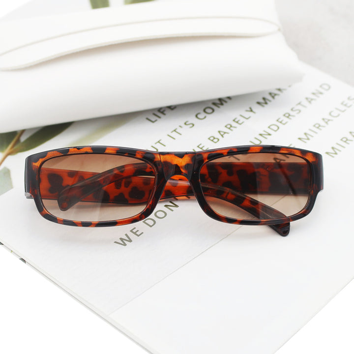 Damen modische Sonnenbrille im stylischen Rechteckdesign Karnz