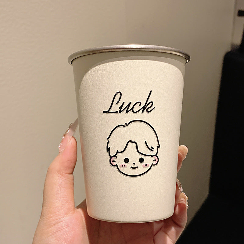 Keramiktasse mit Fröhlichem Gesichtsmotiv Karnz