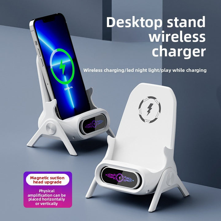 Qi Wireless Ladegerät mit Eingebautem Display Karnz