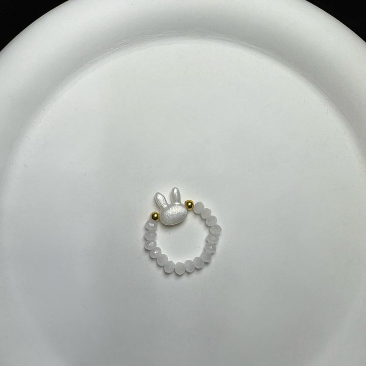 Süßes Kaninchen Charme Perlenarmband Karnz