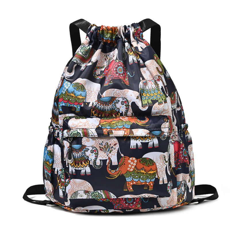 Kordelzug Elefantenmuster Rucksack Karnz