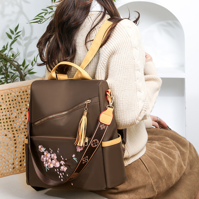 Stylische Bestickte Rucksack Karnz