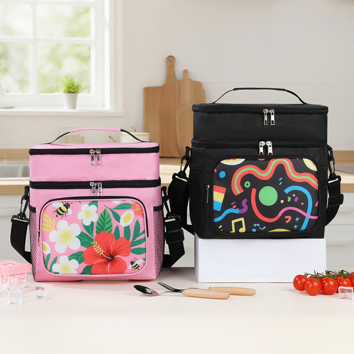 Isolierte Blumen-Lunch-Kühltasche Karnz