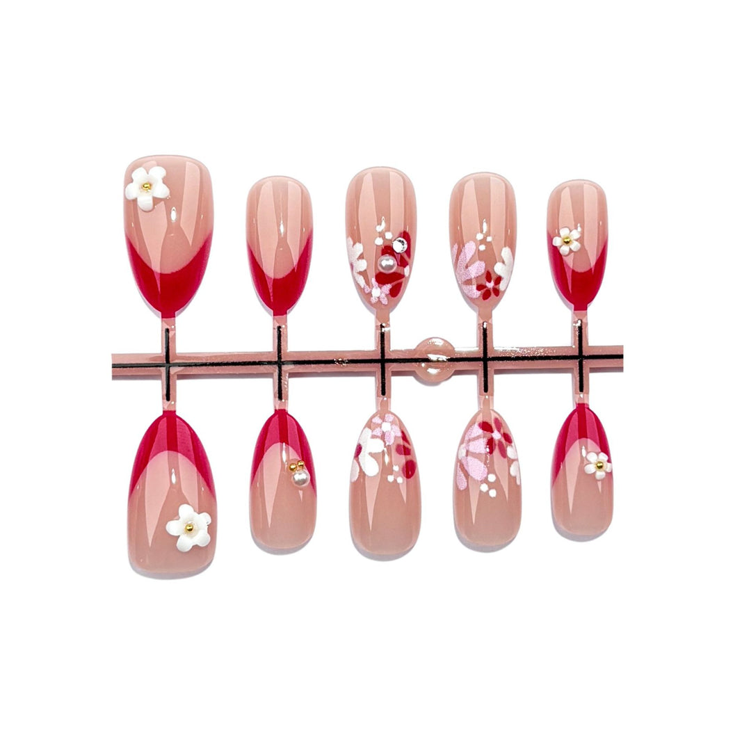 Florales Luxus Nageldesign Set