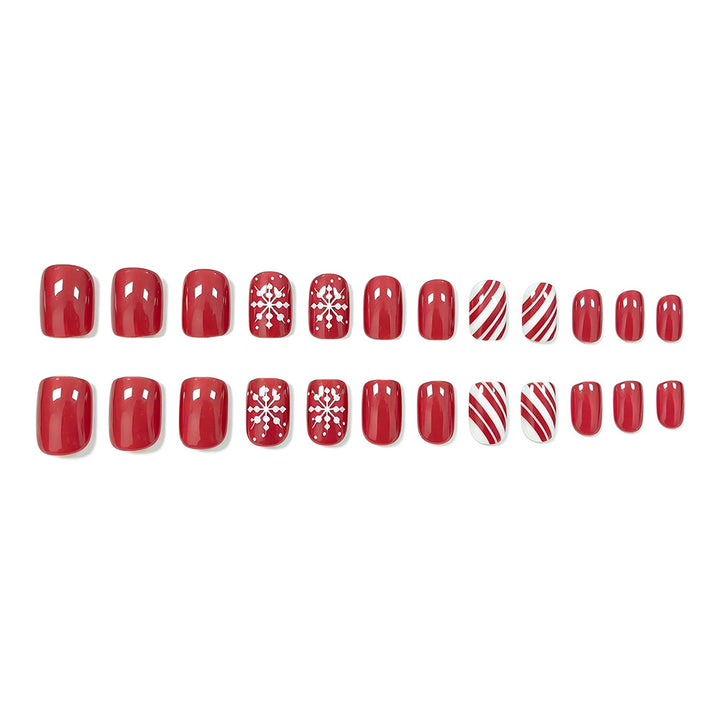 Festliches Winter Nagelkunst Set Karnz