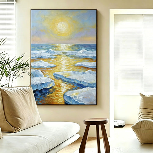 Szenische Ozean Eisberg Leinwand Kunst