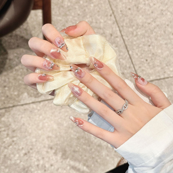 Elegantes Dekoratives Press-On Nagelset  1791774397