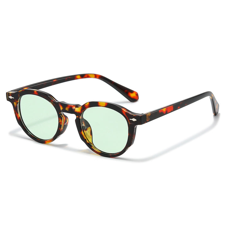 Stylische Retro-Ovalrahmen-Sonnenbrille Karnz