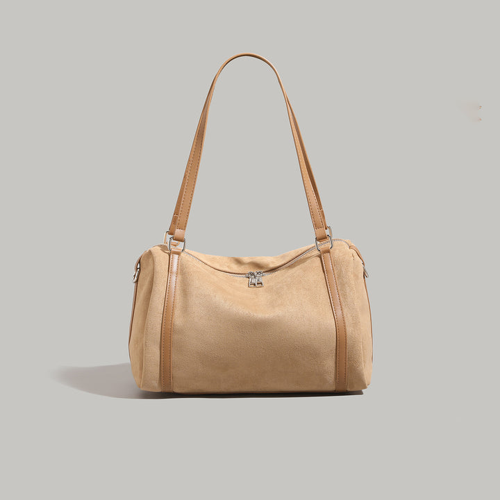 Weiche Wildleder-Schultertasche Karnz