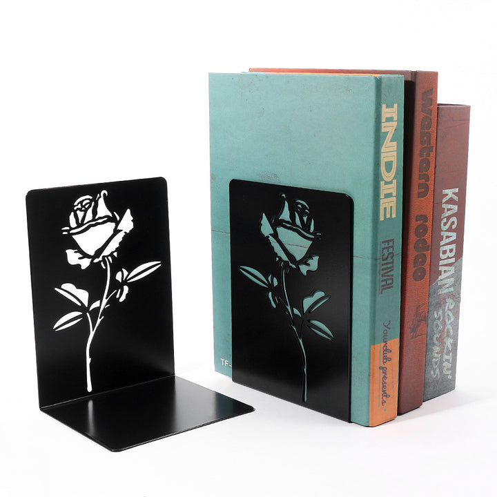Dekorative florale Metallbuchstützen